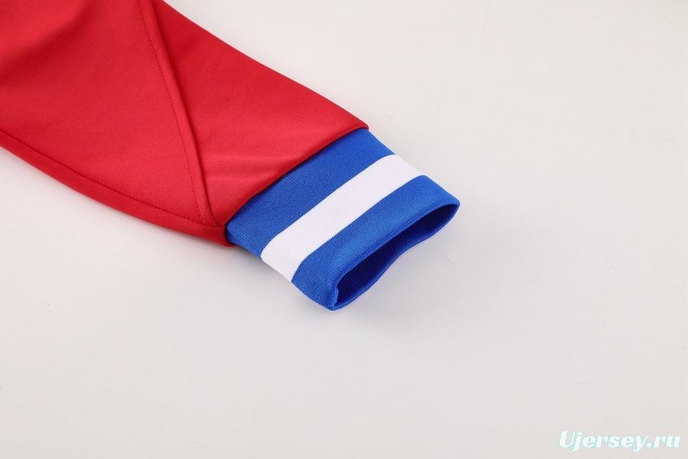 25/26 Atletico Madrid Red Full Zipper Jacket + Long Pants