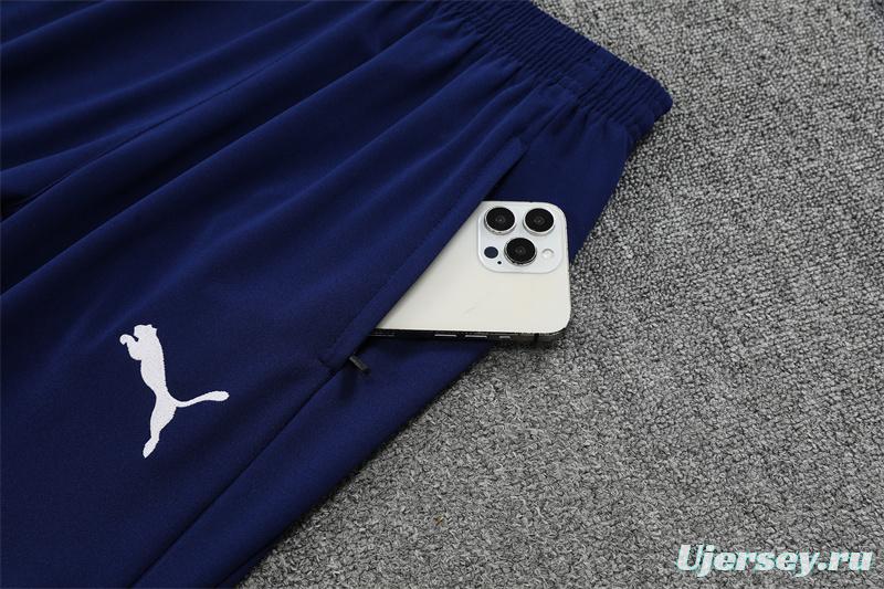 25/26 Manchester City Light Blue Camouflage Half Zipper Jacket+Long Pants