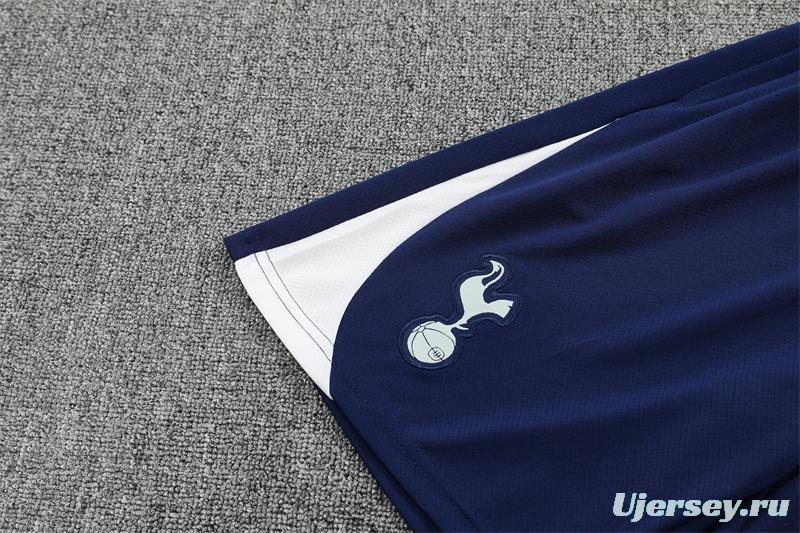25/26 Tottenham Hotspur Royal Blue with XS Short Sleeve+Soccer Shorts
