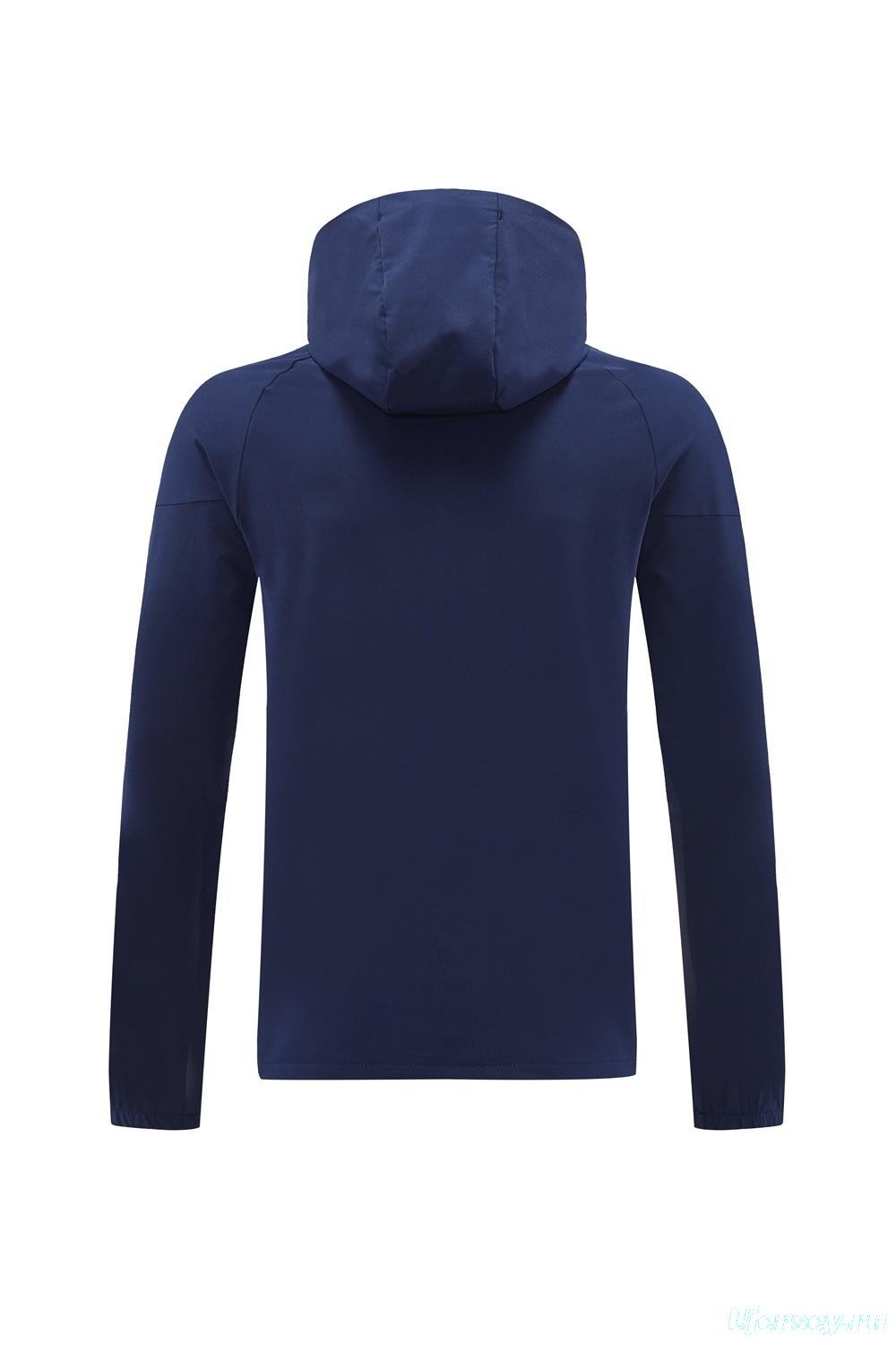 25/26 Adidas Navy Hoodie Full Zipper Jacket + Long Pants