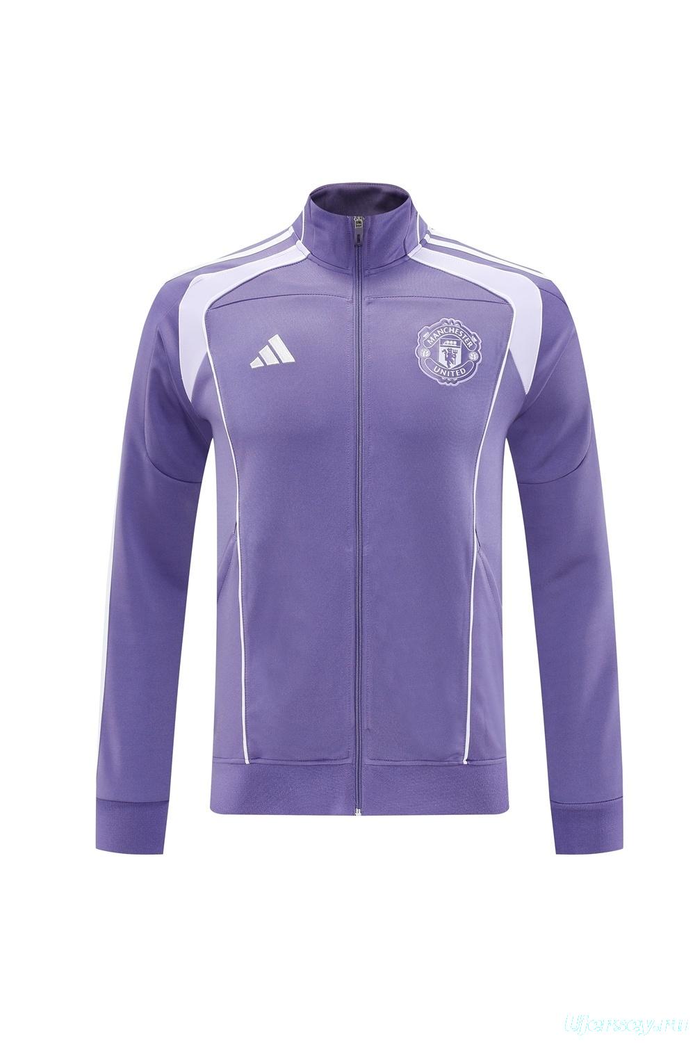 2025 Adidas Purple Full Zipper Jacket + Long Pants