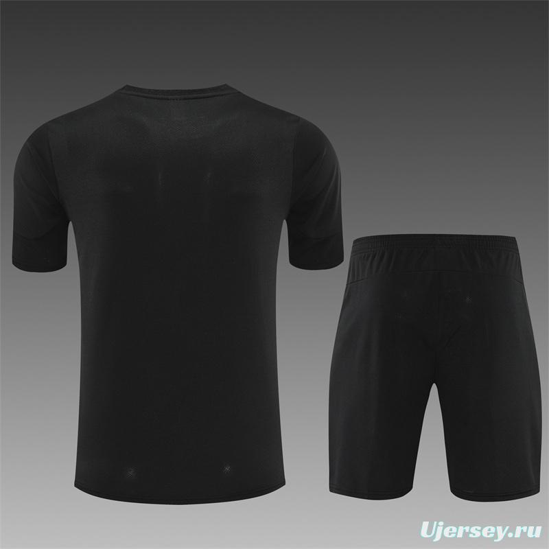 25/26 Manchester City Black with XS Short Sleeve+Soccer Shorts