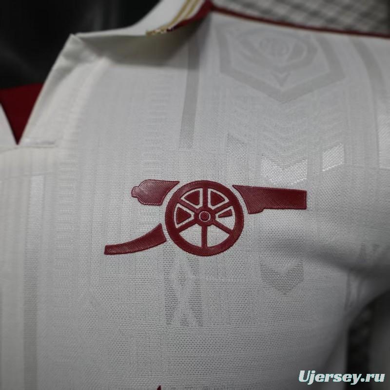Player Version 25/26 Arsenal Third Long Sleeve White Jersey