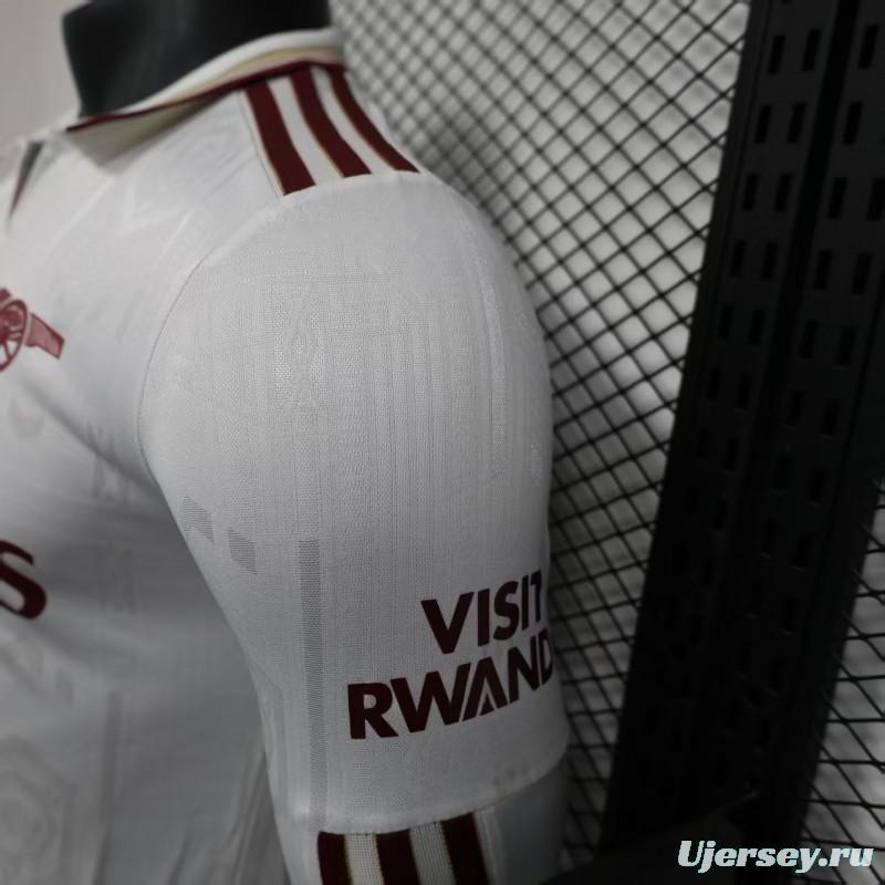 Player Version 25/26 Arsenal Third Long Sleeve White Jersey
