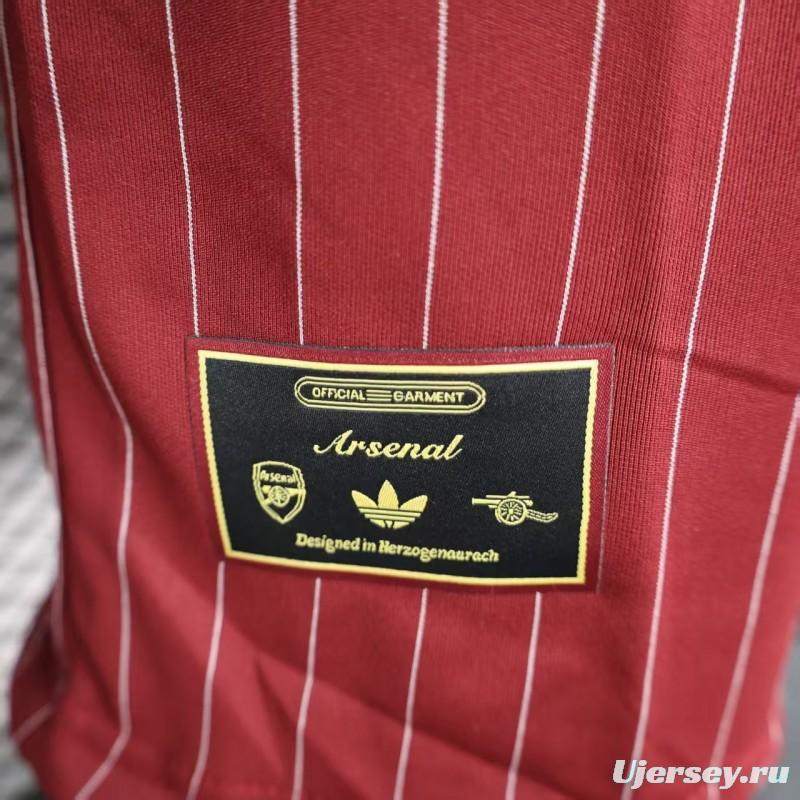 Player Version 25/26 Arsenal Wine Casual Jersey