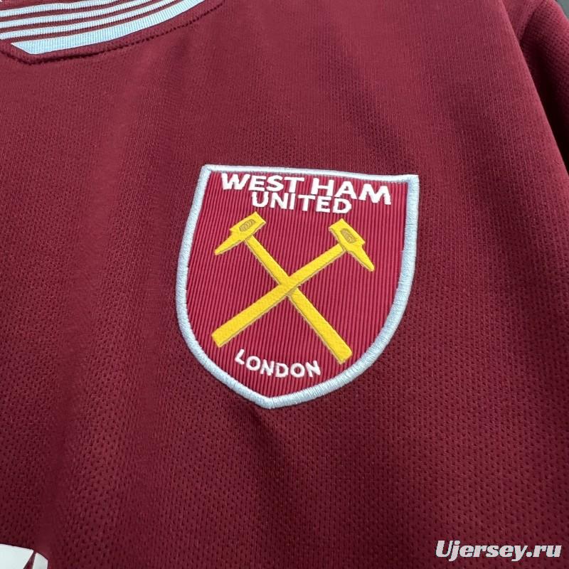 25/26 West Ham United Home Jersey