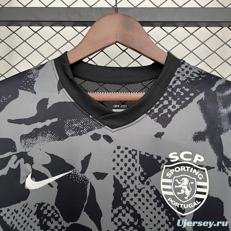 25/26 Sporting Lisbon Grey Pre-Match Jersey