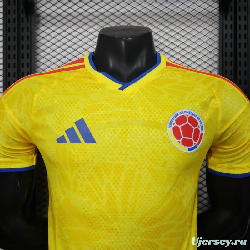 Player Version 2025 Colombia Home Jersey