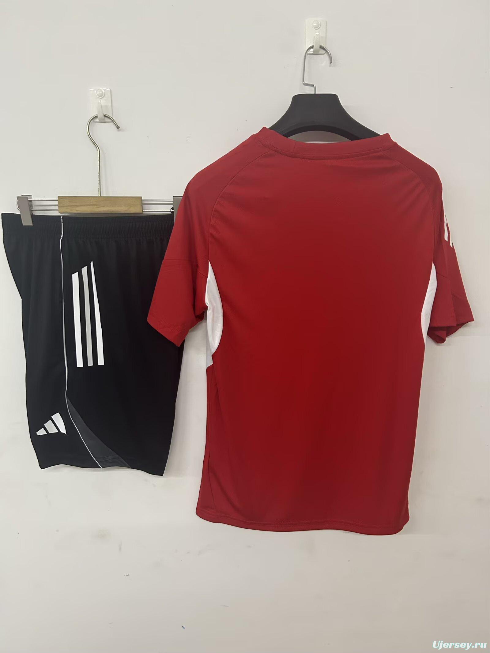 2526 Athletic Bilbao Training Jersey Red+Shorts