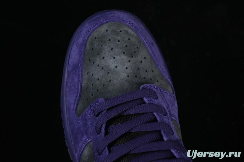 Nike Supreme x Dunk SB Dunk Low Casual Skate Shoes Gray Purple - HQ8487-500
