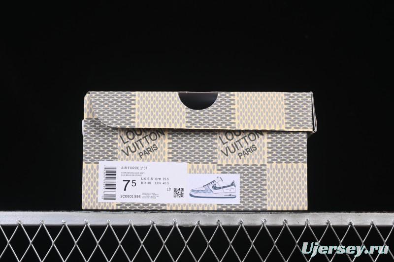 Nike Air Force 1 '07 Low LV Collaboration Denim Patchwork Casual Sneakers - SC0601-556