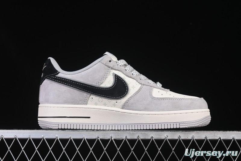 Nike Air Force 1 '07 Low LV Collaboration Pig Eight Rice Gray Black Casual Sneakers - MZ9588-810
