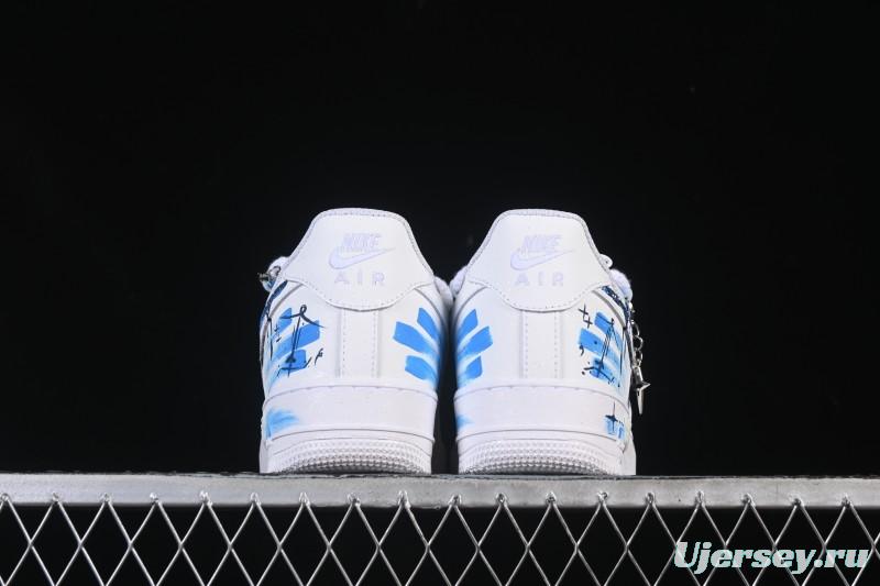 Nike Air Force 1 '07 Low Sagittarius Hand-Painted Doodle Zodiac Series Low-Top Casual Sneakers - 11231221