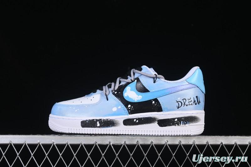 Nike Air Force 1'07 Low Chasing Dream Hand-Painted Graffiti Casual Sneakers - CW2288-101