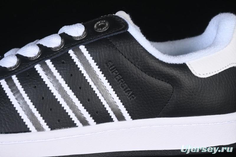 Adidas Superstar II J Casual Sneakers with Shell Toe Design - JQ0314