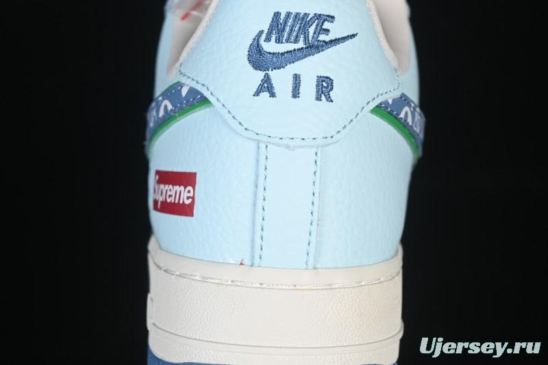 Nike Air Force 1 '07 Low LV Collaboration White Blue Casual Sneakers - YF9511-809