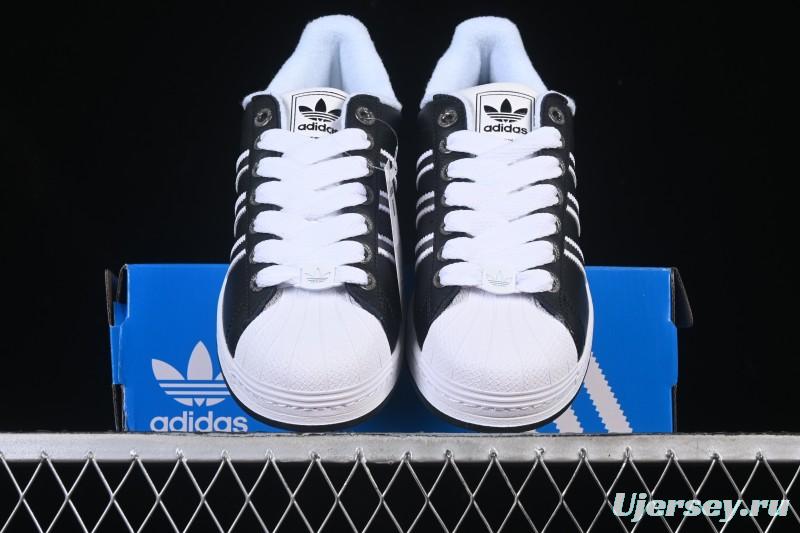 Adidas Superstar II J Casual Sneakers with Shell Toe Design - JQ0314