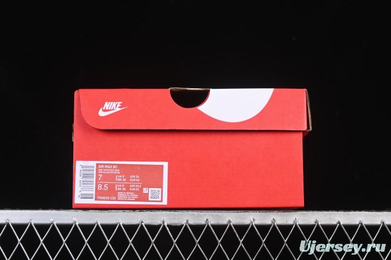 Nike Air Max 90 Retro Running Shoes with Max Air Cushion - FB9658-100