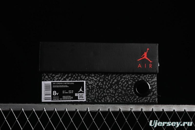 Nike Air Jordan 3 Retro Cobalt Bliss Design - HQ0784-101