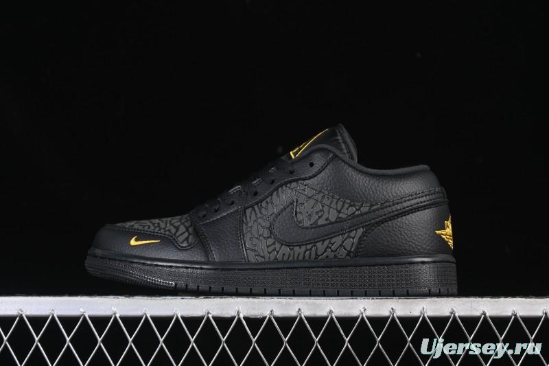 Nike Air Jordan 1 Low Elephant Print Casual Sneakers - IM6568-010