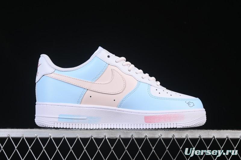 Nike Air Force 1 '07 Low Casual Sneakers with Custom Design - ZH0316-107