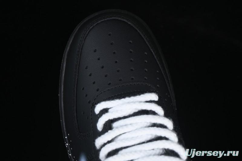 Nike Air Force 1'07 Low Two-Dimensional Theme Black Space Casual Sneakers - ZH0316-101