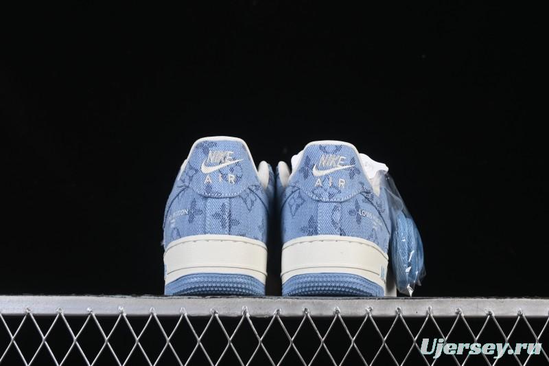 Nike Air Force 1 '07 Low LV Collaboration Light Blue Casual Sneakers - YF9511-823