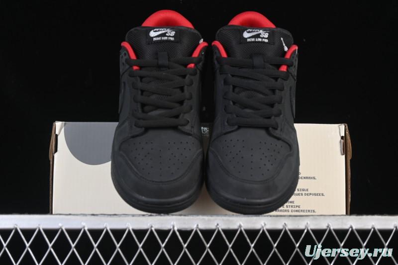 Nike Supreme x Nike SB Dunk Low Ocean Fog Limited Edition Black Warrior Low Top Casual Skate Shoes - HQ8487-001