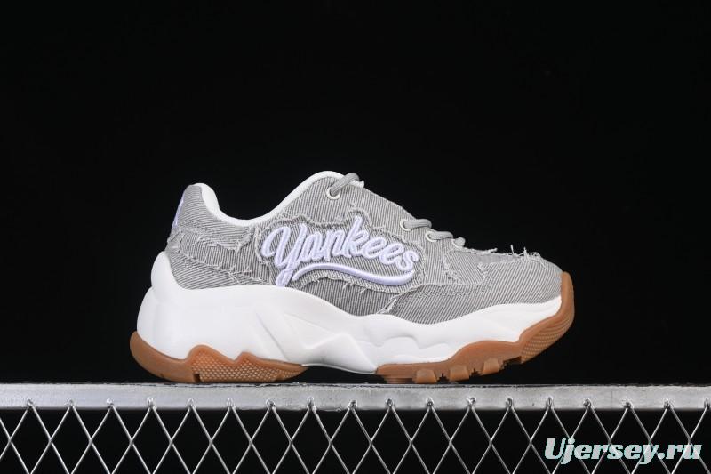 Adidas NY MLB Bigball Chunky Vintage Cursive Height-Increasing Platform Sneakers - 3ASHVT25N50GRL