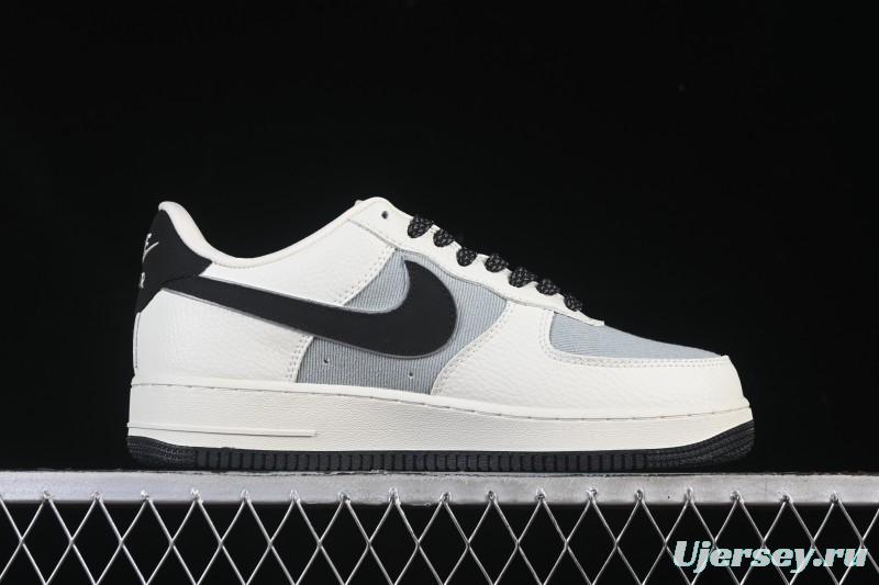 Nike Air Force 1'07 Low Gucci Collaboration White Gray Black Casual Sneakers - YF9511-808