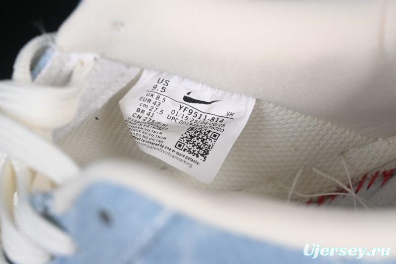 Nike Air Force 1 '07 Low Levi's White Light Blue Casual Sneakers - YF9511-814