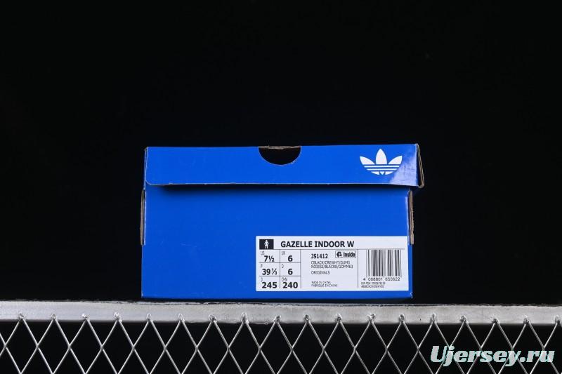 Adidas Originals Gazelle Indoor Retro Casual Slip-Resistant Wear-Resistant Low-Top Skate Shoes - JS1412