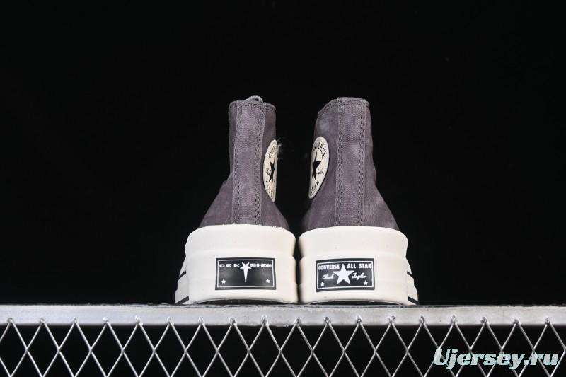 Rick Owens Drkshdw Converse Chuck 70 High Top Platform Canvas Sneakers - A06755C