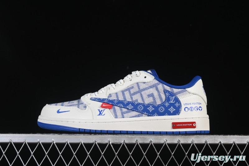 Nike Travis Scott x Fragment Design x Air Jordan 1 Low OG SP AJ1 Low Top Casual Sneakers - SC0601-055