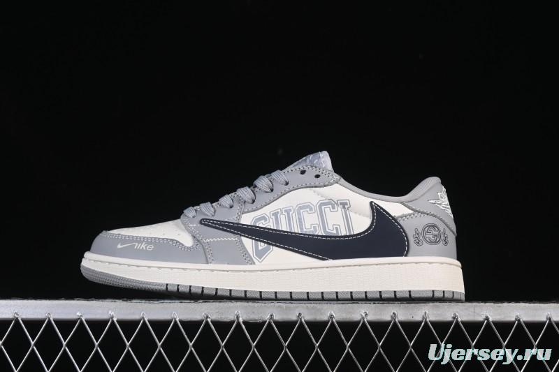 Nike Travis Scott x Fragment Design x Air Jordan 1 Low OG SP AJ1 Low-Top Casual Sneakers - LD2025-023