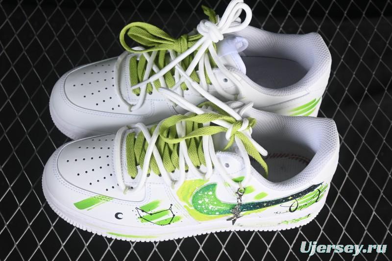 Nike Air Force 1 '07 Low Capricorn Hand-Painted Doodle Zodiac Series Casual Sneakers - 1222119