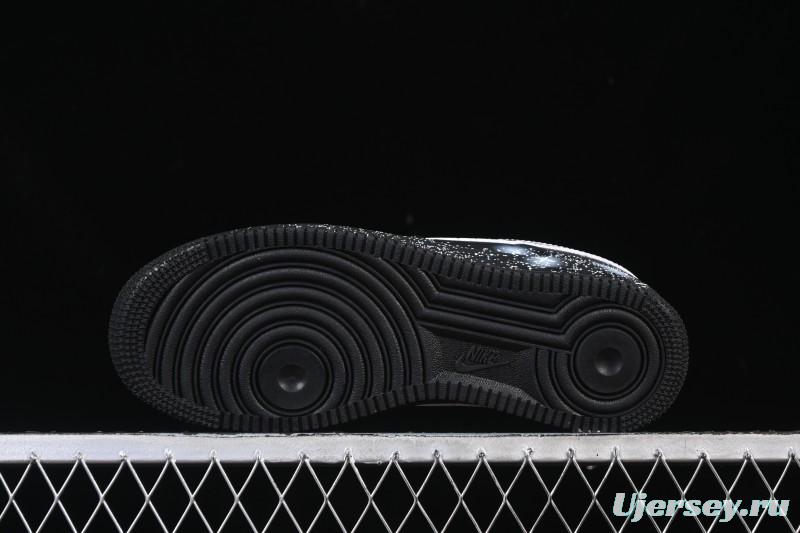 Nike Air Force 1'07 Low Two-Dimensional Theme Black Space Casual Sneakers - ZH0316-101