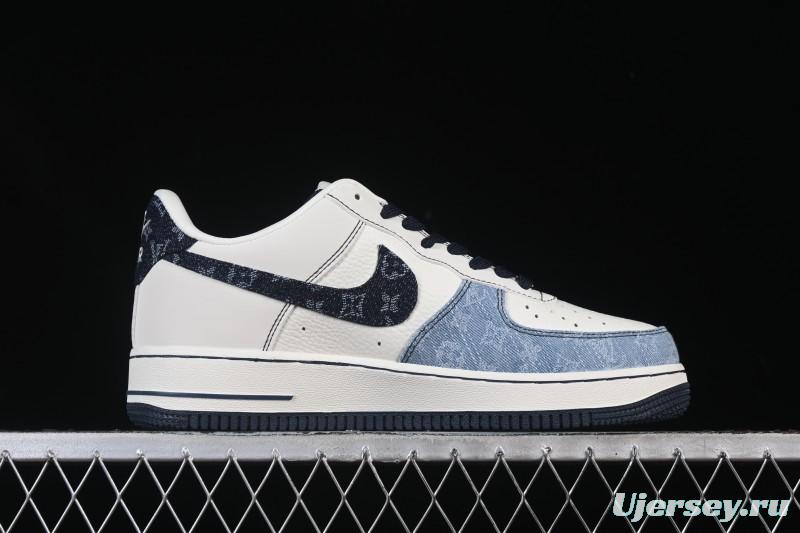 Nike Air Force 1 '07 Low LV Collaboration Denim Patchwork Casual Sneakers - SC0601-556