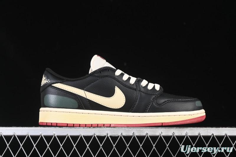Nike Nigel Sylvester x Air Jordan 1 Low Lifestyle Casual Sneakers - IB8958-001