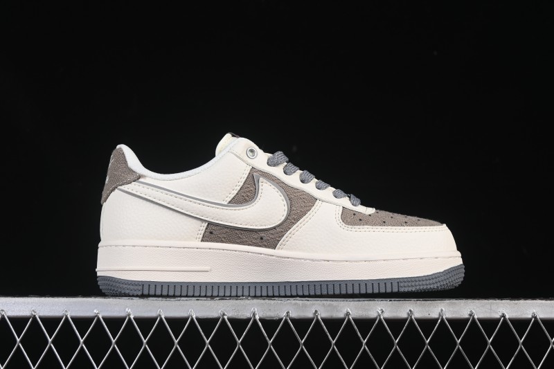 Nike Air Force 1 '07 Low Supreme Collaboration Beige Canvas Casual Sneakers - XX3168-210