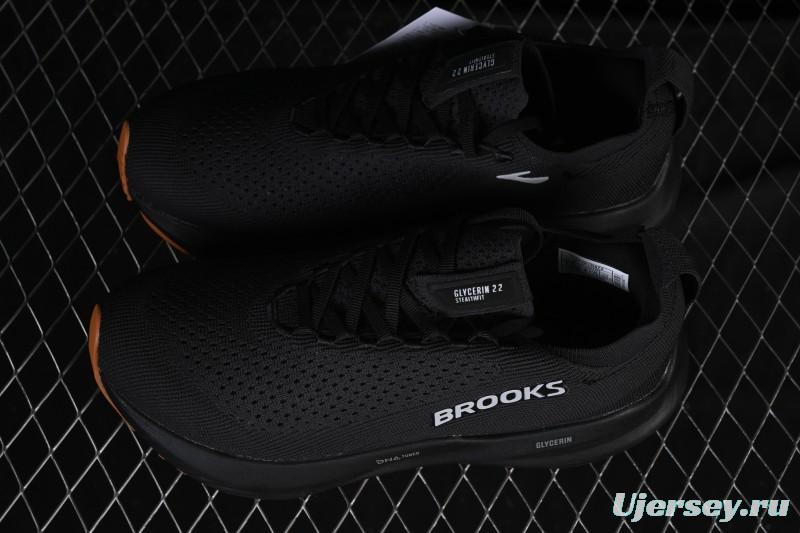 Brooks Glycerin Stealthfit 22 Cushioned Marathon Nitrogen Running Shoes - 1104481D072