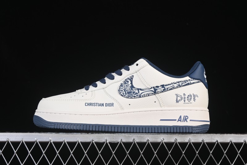 Nike Air Force 1 '07 Low Dior Collaboration Milan Embroidery Low-Top Casual Sneakers - XD2588-608