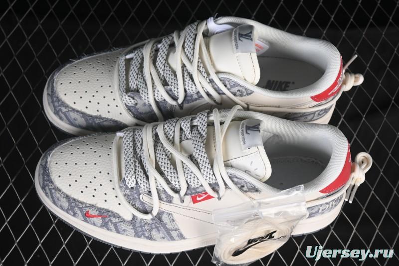 Nike Travis Scott x Fragment Design x Air Jordan 1 Low OG SP AJ1 Low Top Casual Sneakers - HT5088-602