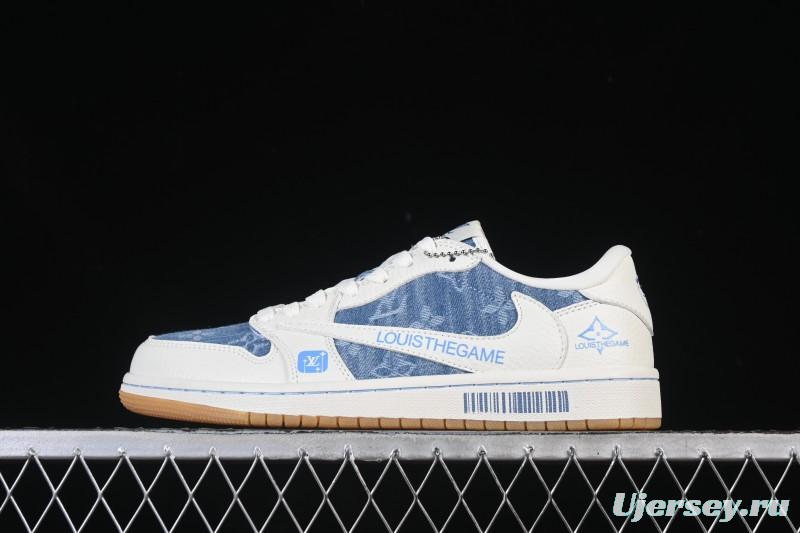 Nike Travis Scott x Fragment Design x Air Jordan 1 Low OG SP AJ1 Low Top Casual Sneakers - SC0601-053