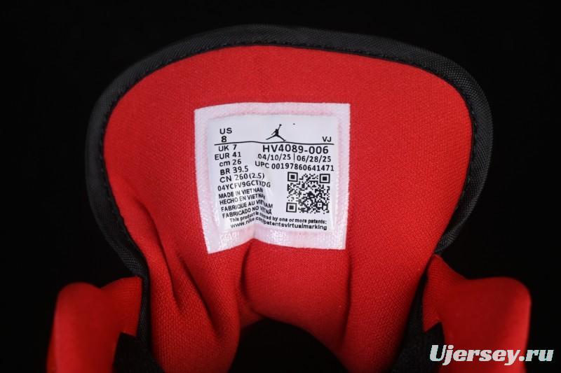 Nike Air Jordan 1 Low AJ1 Patent Leather Black Red Low-Top Casual Sneakers HV4089-006