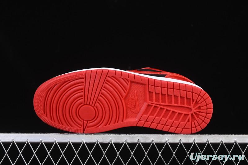 Nike Air Jordan 1 Low AJ1 Patent Leather Black Red Low-Top Casual Sneakers HV4089-006