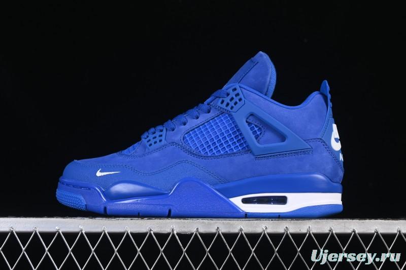 Nike Nigel Sylvester x Air Jordan 4 Retro Blue Collaboration Basketball Shoes - HF4340-400