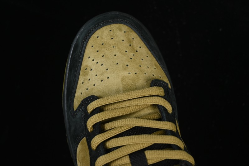 Nike Supreme Dunk SB Dunk Low Brown Yellow Casual Skate Shoes - HQ8487-300