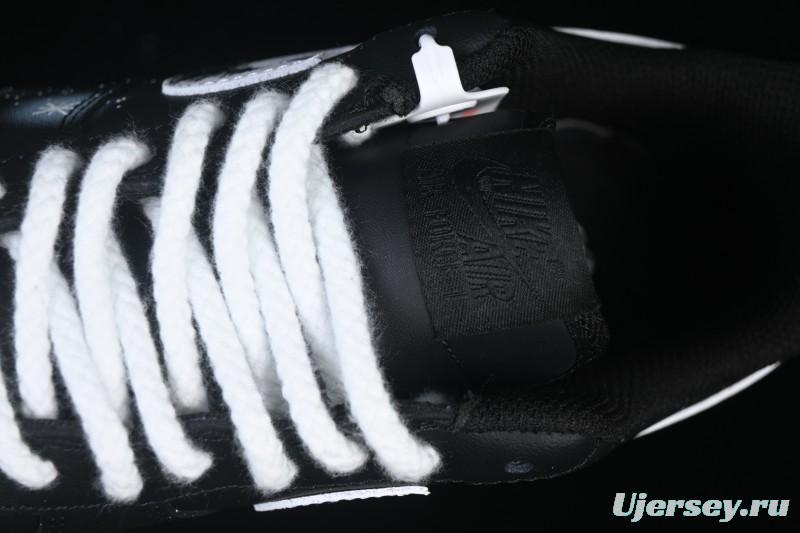 Nike Air Force 1'07 Low Two-Dimensional Theme Black Space Casual Sneakers - ZH0316-101