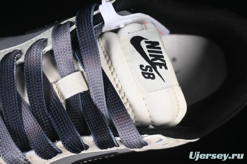 Nike SB Dunk Low Stone Island Collaboration Beige Grey Black Patchwork Anniversary Custom Low-Top Casual Skate Shoes - JP8028-041